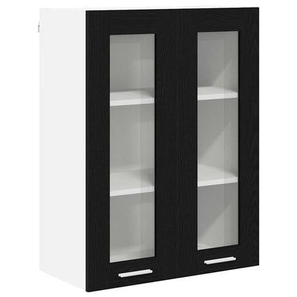 Hængeskab Sort eg 60 x 31 x 80 cm Konstrueret træ