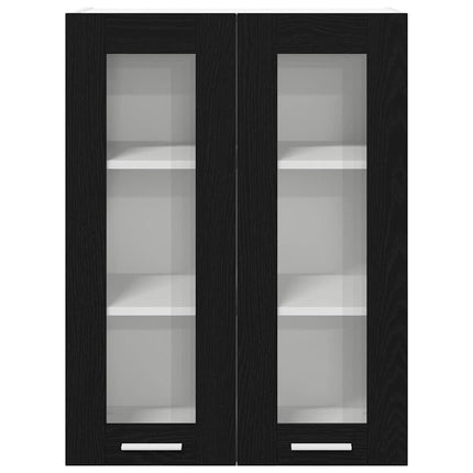 Hængeskab Sort eg 60 x 31 x 80 cm Konstrueret træ