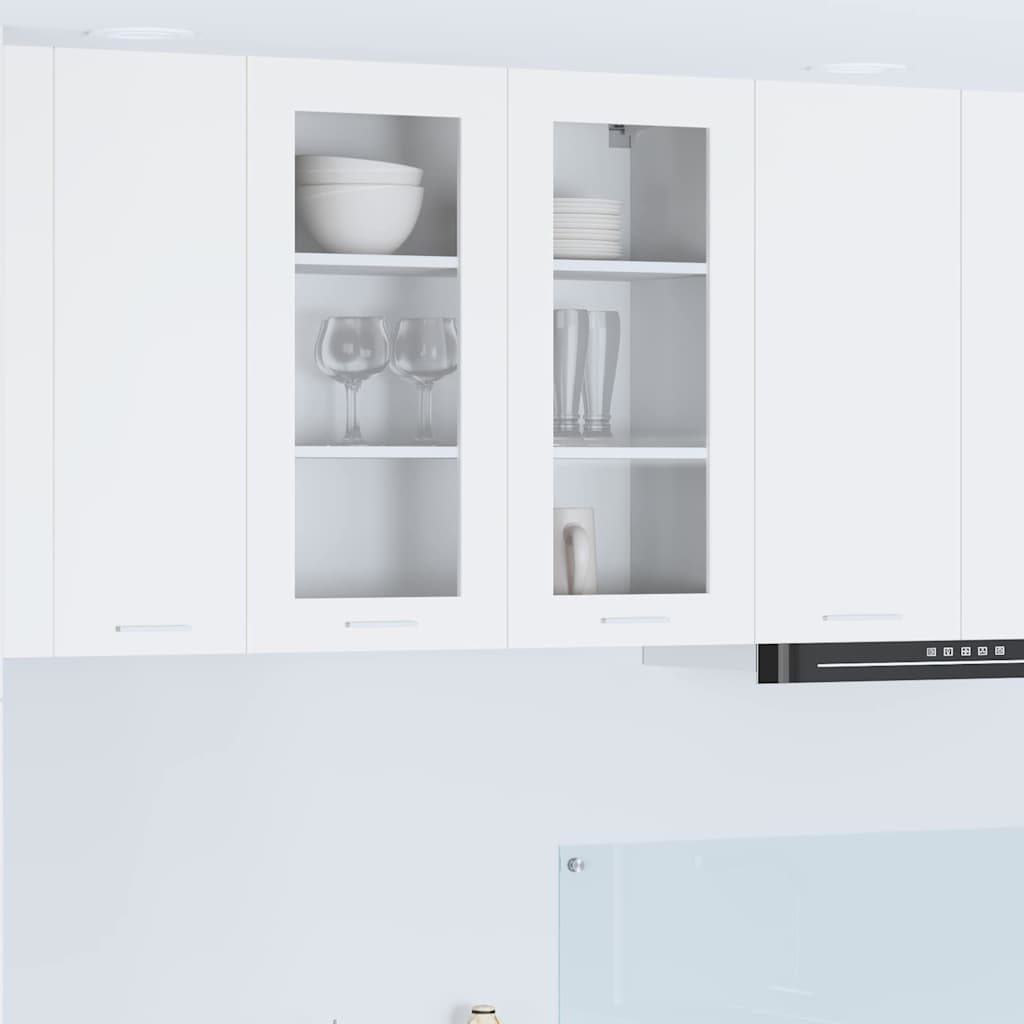 Hængeskab med opbevaring Hvid 80 x 31 x 80 cm Konstrueret træ