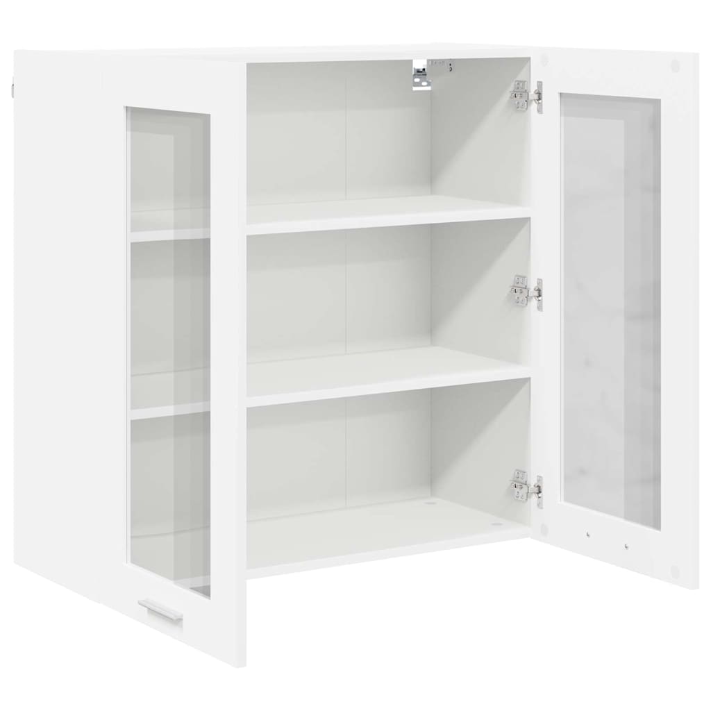 Hængeskab med opbevaring Hvid 80 x 31 x 80 cm Konstrueret træ