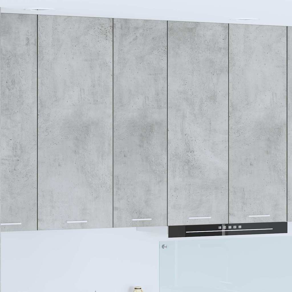 Hængeskab med dør Beton Grå 30 x 31 x 100 cm Konstrueret træ
