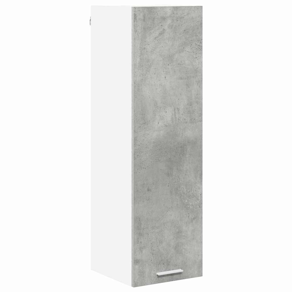 Hængeskab med dør Beton Grå 30 x 31 x 100 cm Konstrueret træ