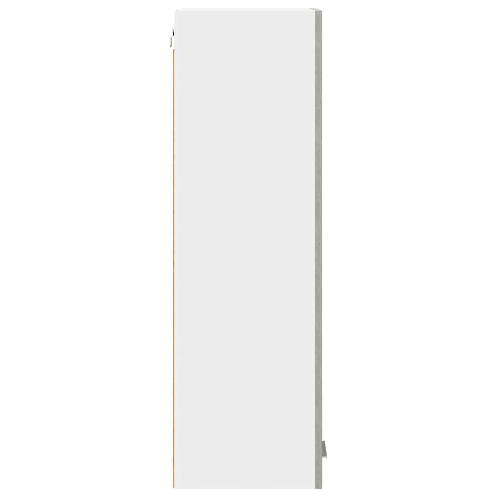 Hængeskab med dør Beton Grå 30 x 31 x 100 cm Konstrueret træ
