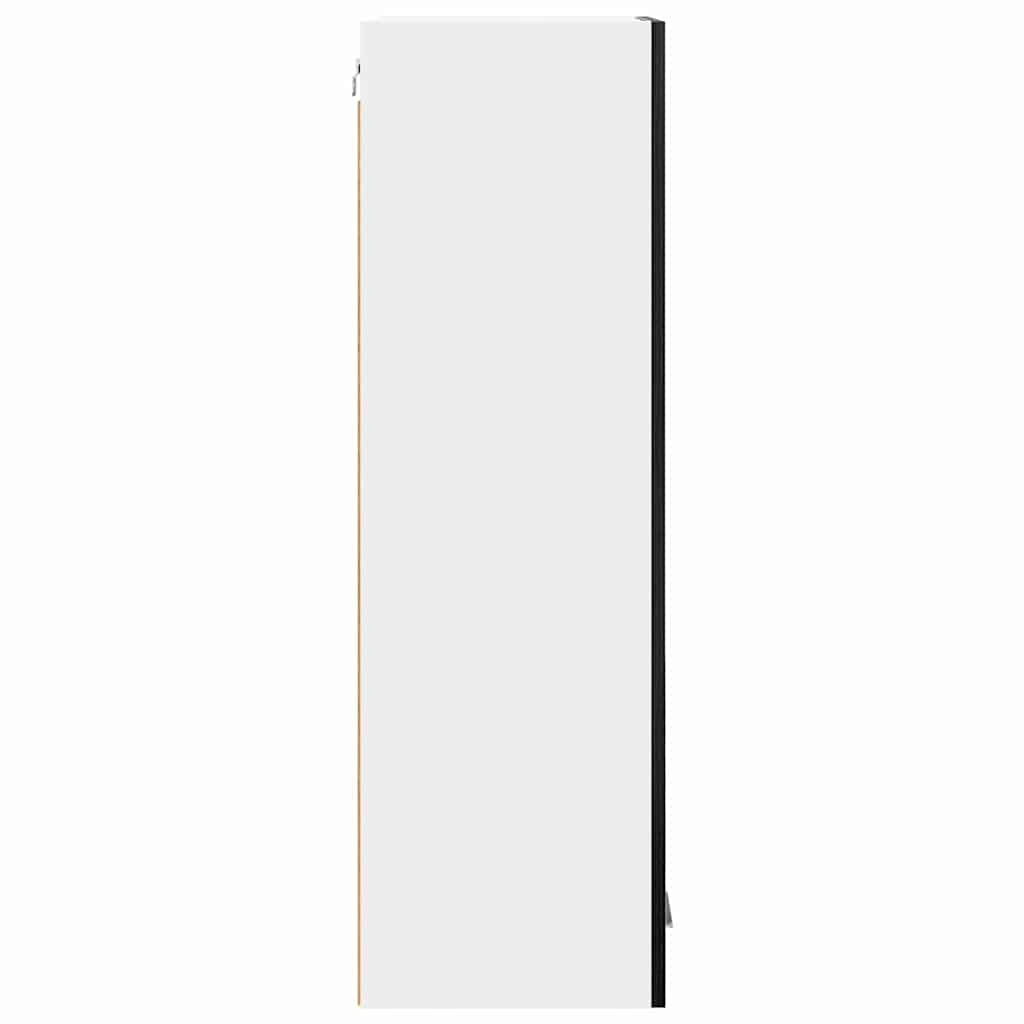 Hængeskab med dør Sort eg 40 x 31 x 100 cm Konstrueret træ