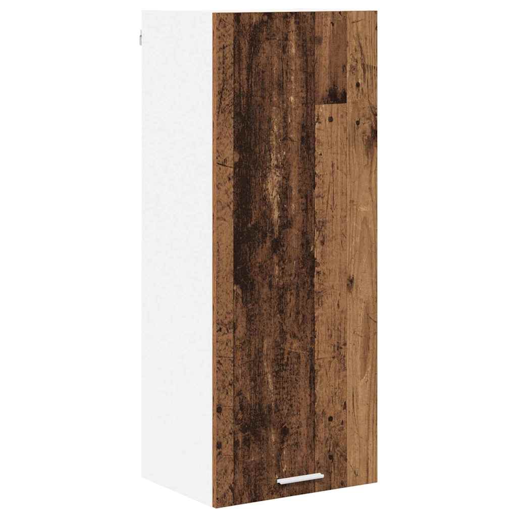 Hængeskab med dør Gammelt træ 40 x 31 x 100 cm Konstrueret træ