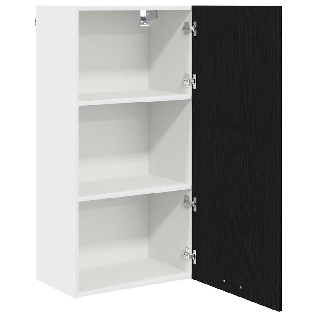 Hængeskab Sort Eg og Hvid 50 x 31 x 100 cm Konstrueret træ