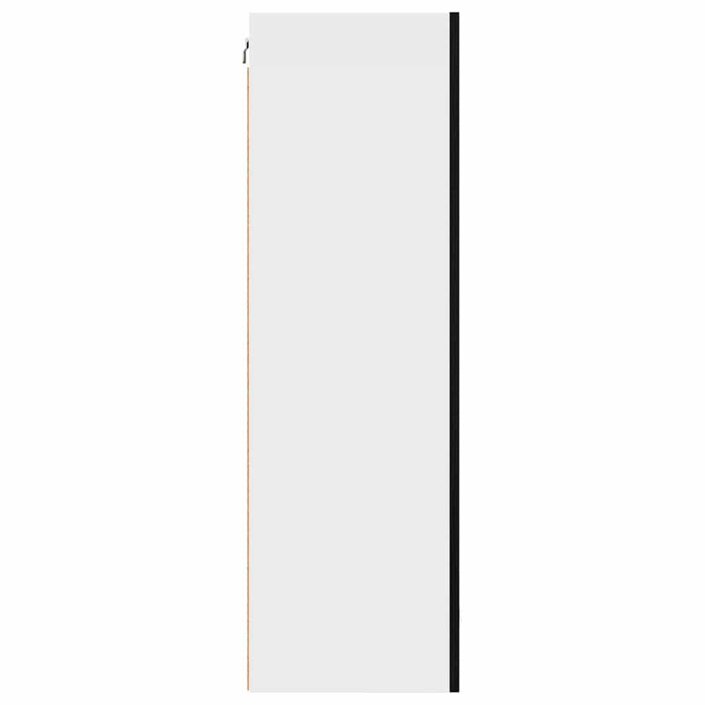 Hængeskab Sort Eg og Hvid 50 x 31 x 100 cm Konstrueret træ