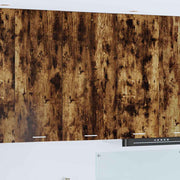 Hængeskab Røget Eg og Hvid 50 x 31 x 100 cm Konstrueret træ