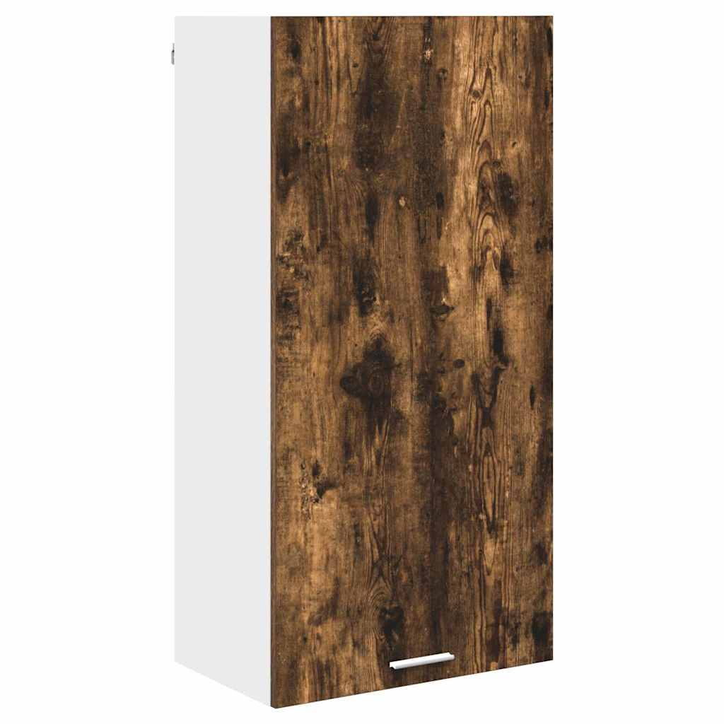 Hængeskab Røget Eg og Hvid 50 x 31 x 100 cm Konstrueret træ