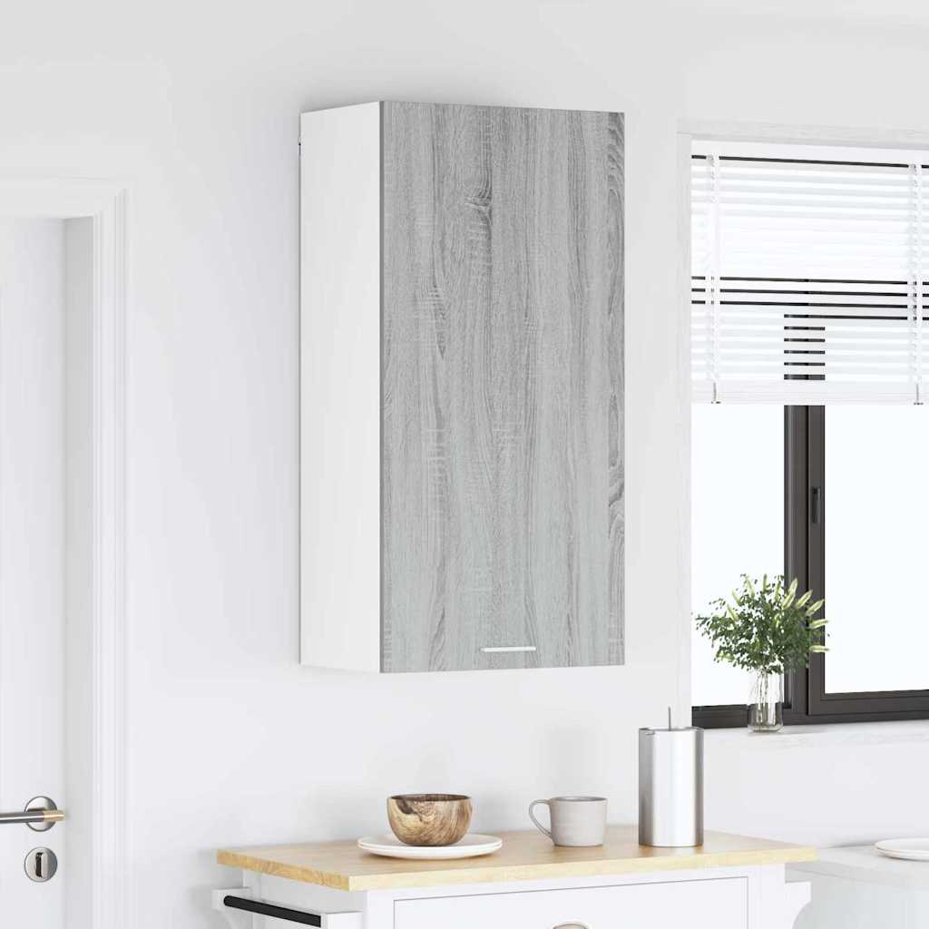 Hængeskab Grå Sonoma og Hvid 50 x 31 x 100 cm Konstrueret træ