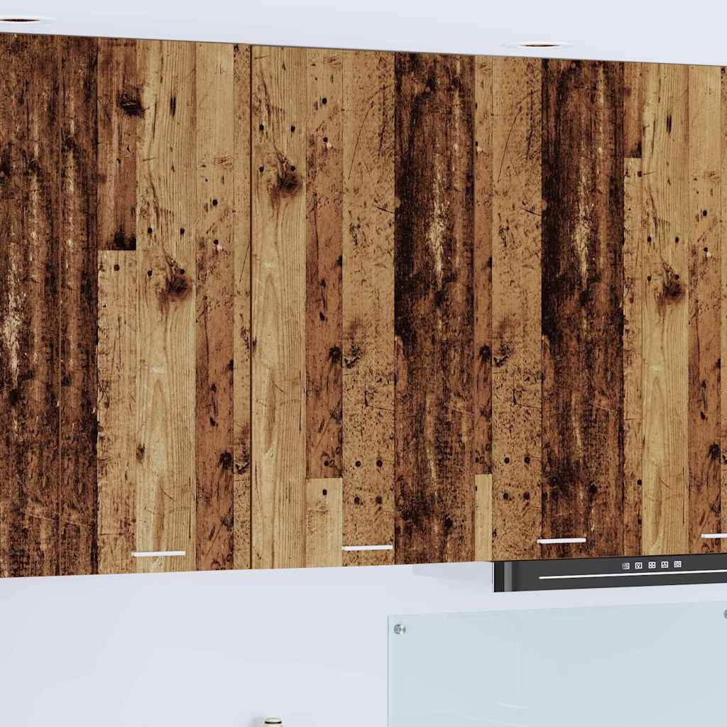 Hængeskab Gammelt træ og Hvid 50 x 31 x 100 cm Konstrueret træ