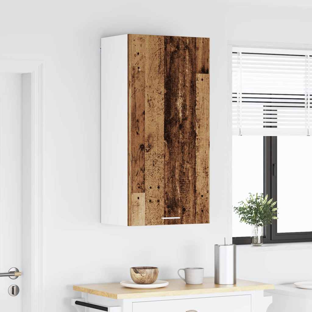 Hængeskab Gammelt træ og Hvid 50 x 31 x 100 cm Konstrueret træ