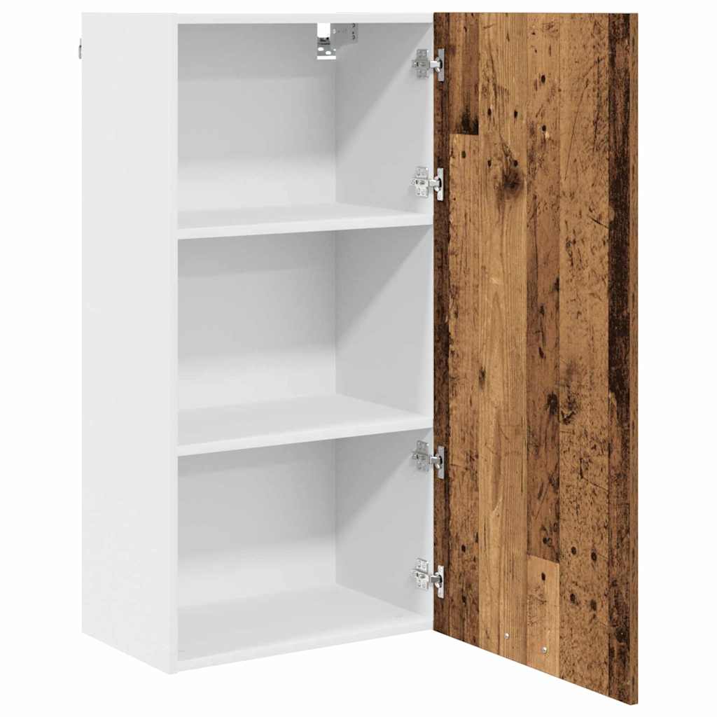 Hængeskab Gammelt træ og Hvid 50 x 31 x 100 cm Konstrueret træ
