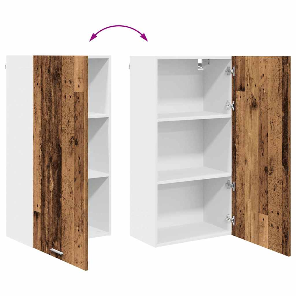 Hængeskab Gammelt træ og Hvid 50 x 31 x 100 cm Konstrueret træ