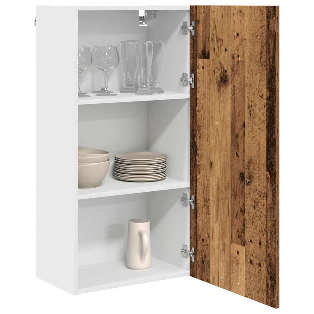 Hængeskab Gammelt træ og Hvid 50 x 31 x 100 cm Konstrueret træ