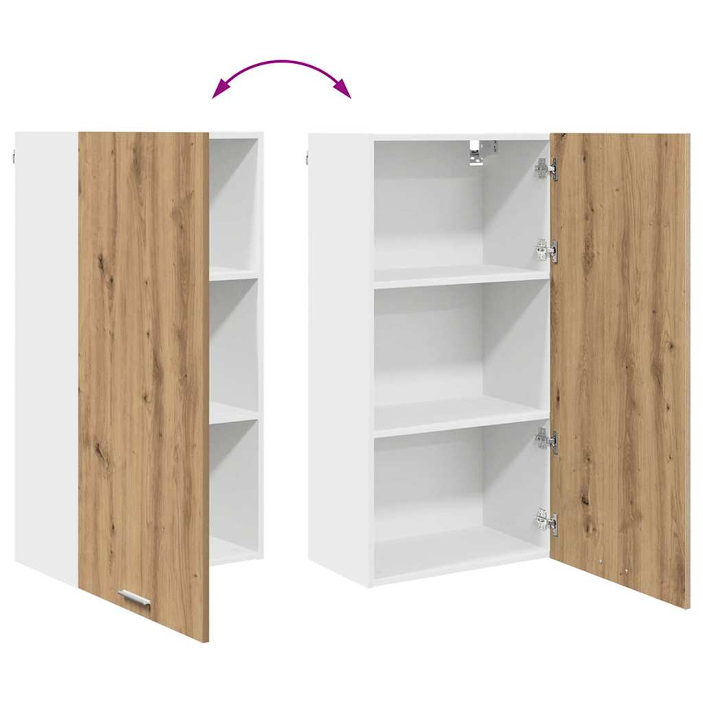 Hængeskab Artisan eg og hvid 50 x 31 x 100 cm Konstrueret træ