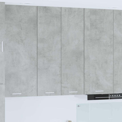 Hængeskab med dør Beton Grå 60 x 31 x 100 cm Konstrueret træ