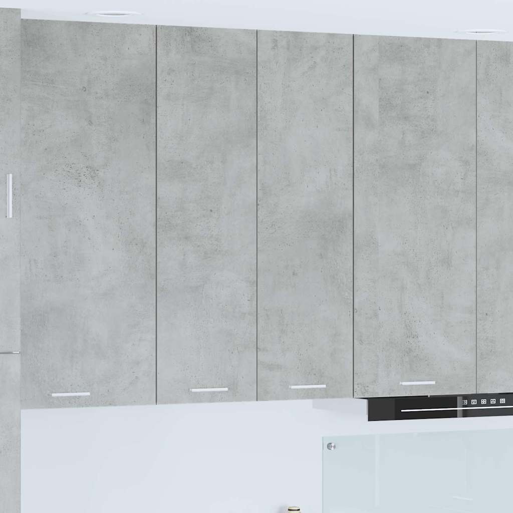 Hængeskab med dør Beton Grå 60 x 31 x 100 cm Konstrueret træ