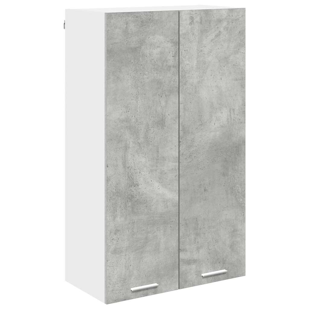 Hængeskab med dør Beton Grå 60 x 31 x 100 cm Konstrueret træ