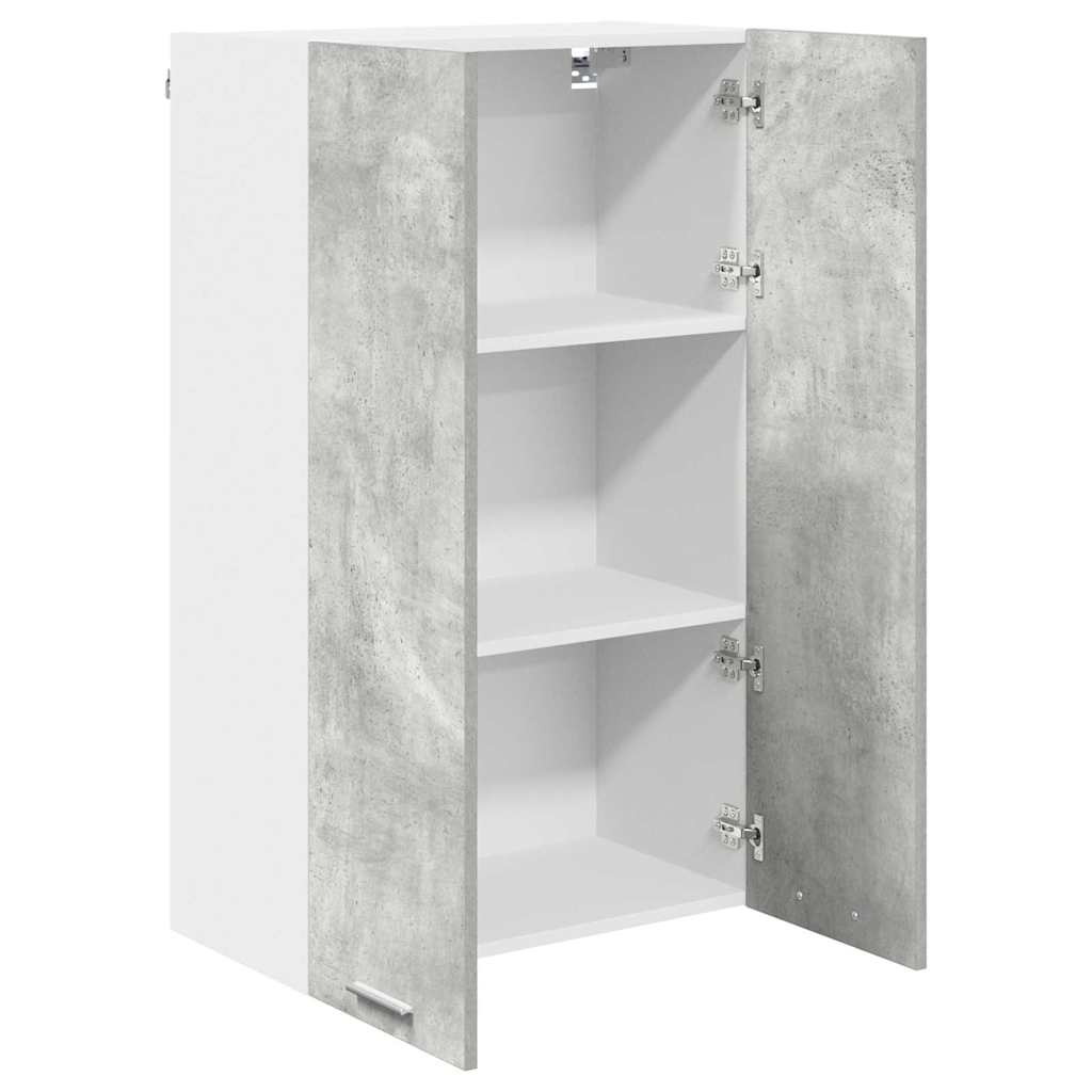 Hængeskab med dør Beton Grå 60 x 31 x 100 cm Konstrueret træ