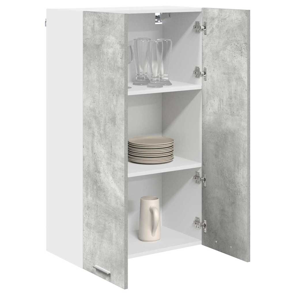 Hængeskab med dør Beton Grå 60 x 31 x 100 cm Konstrueret træ
