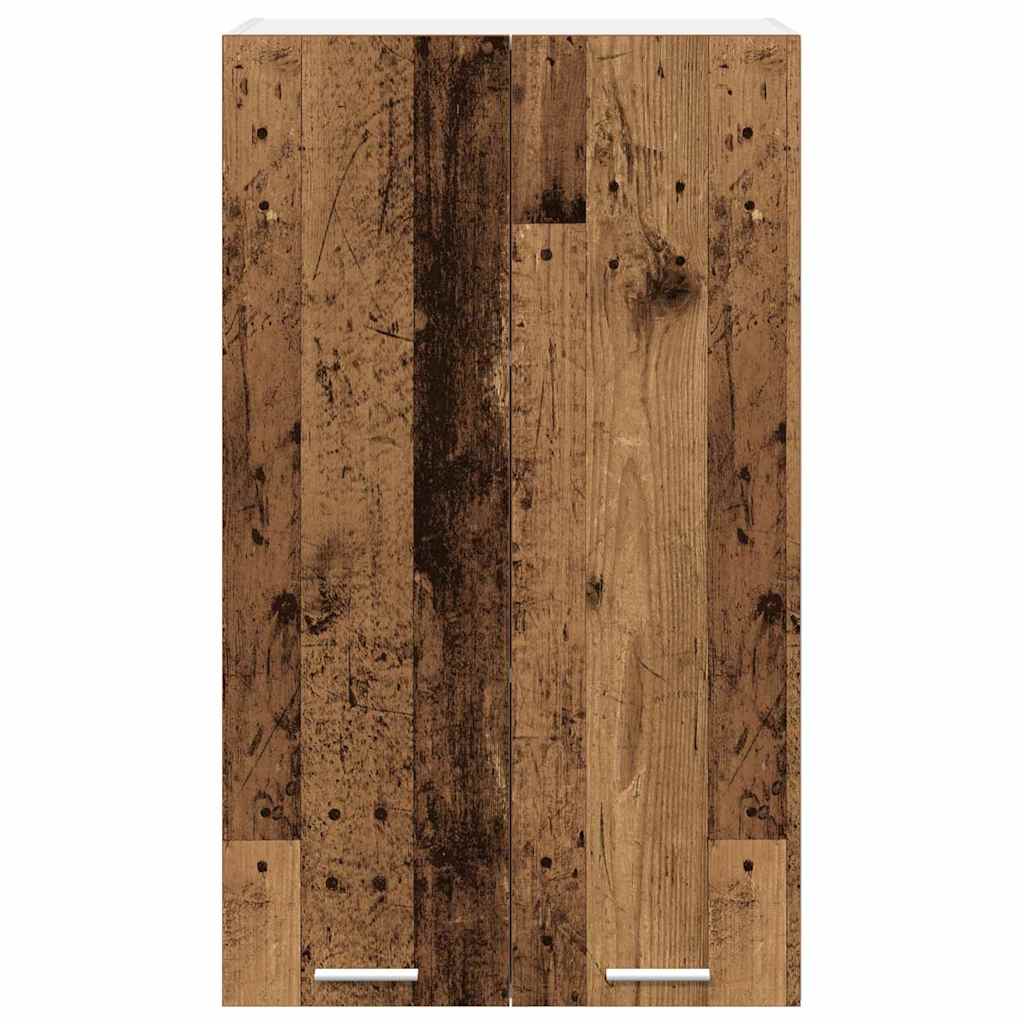 Hængeskab med dør Gammelt træ 60 x 31 x 100 cm Konstrueret træ