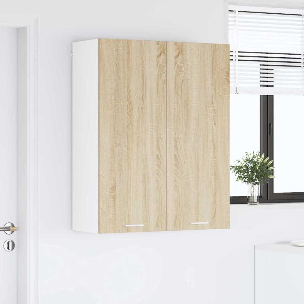 Hængeskab med dør Sonoma eg 80 x 31 x 100 cm Konstrueret træ