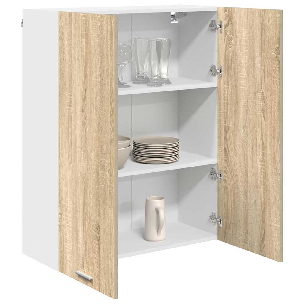 Hængeskab med dør Sonoma eg 80 x 31 x 100 cm Konstrueret træ