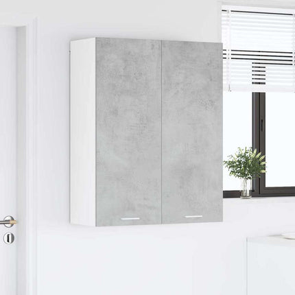 Hængeskab Beton Grå 80 x 31 x 100 cm Konstrueret træ