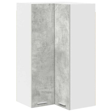 Hængeskab Beton grå og hvid 57 x 57 x 100 cm Konstrueret træ
