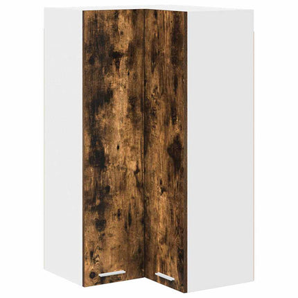 Hængeskab Røget Eg og Hvid 57 x 57 x 100 cm Konstrueret træ