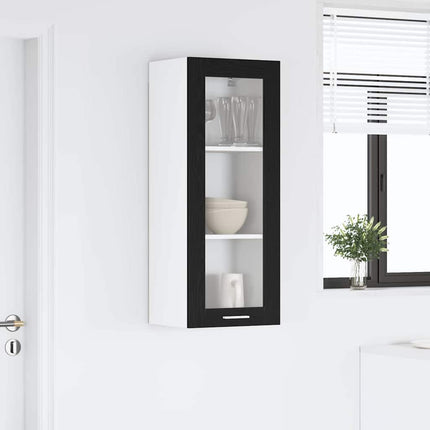 Hængeskab Sort eg 40 x 31 x 100 cm Konstrueret træ