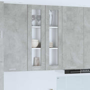 Hængeskab med dør Beton Grå 60 x 31 x 100 cm Konstrueret træ
