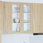 Hængeskab med dør Sonoma eg 80 x 31 x 100 cm Konstrueret træ