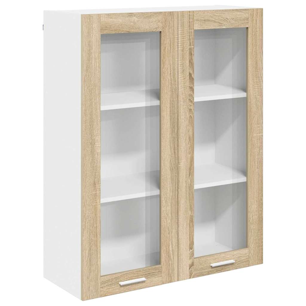 Hængeskab med dør Sonoma eg 80 x 31 x 100 cm Konstrueret træ