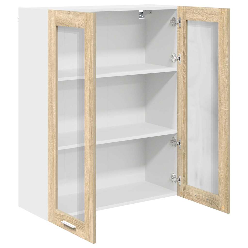Hængeskab med dør Sonoma eg 80 x 31 x 100 cm Konstrueret træ