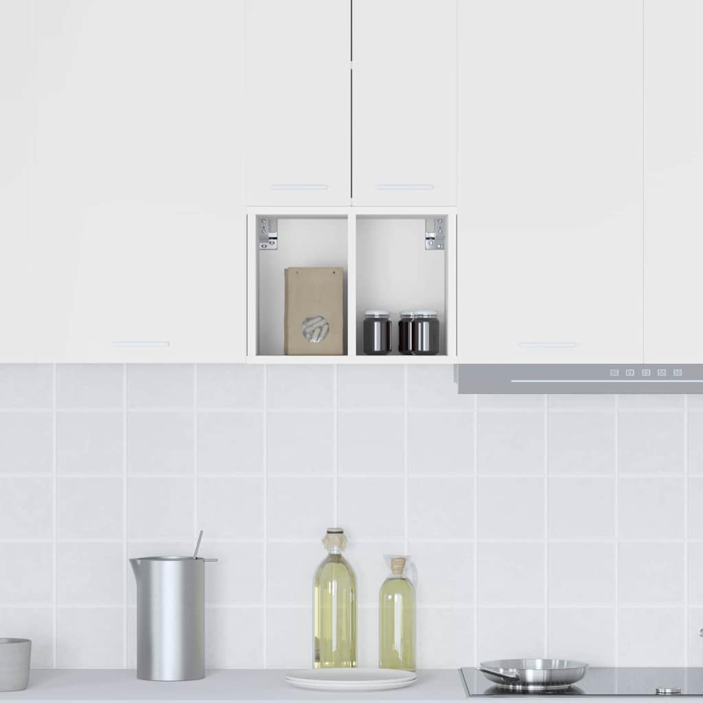 Hængeskab med opbevaring Hvid 30 x 29,5 x 40 cm Konstrueret træ