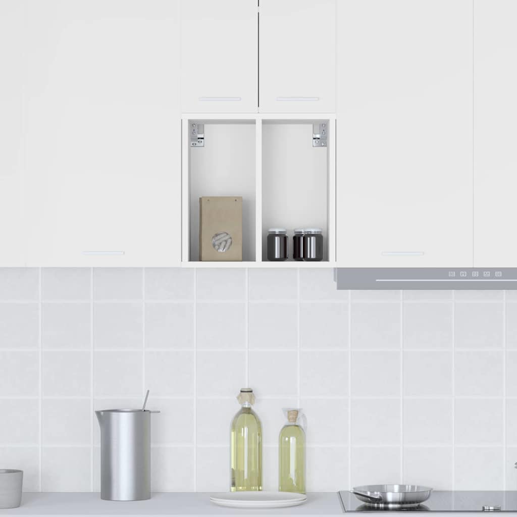 Hængeskab med opbevaring Hvid 40 x 29,5 x 40 cm Konstrueret træ