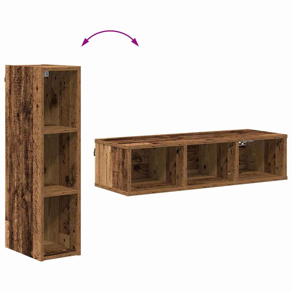 Hængeskab Gammelt træ 20 x 29,5 x 80 cm Konstrueret træ