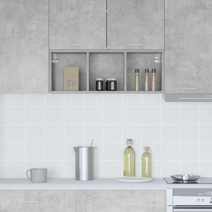 Hængeskab Beton Grå 30 x 29,5 x 80 cm Konstrueret træ