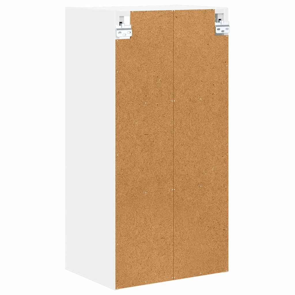 Hængeskab med opbevaring Hvid 40 x 29,5 x 80 cm Konstrueret træ