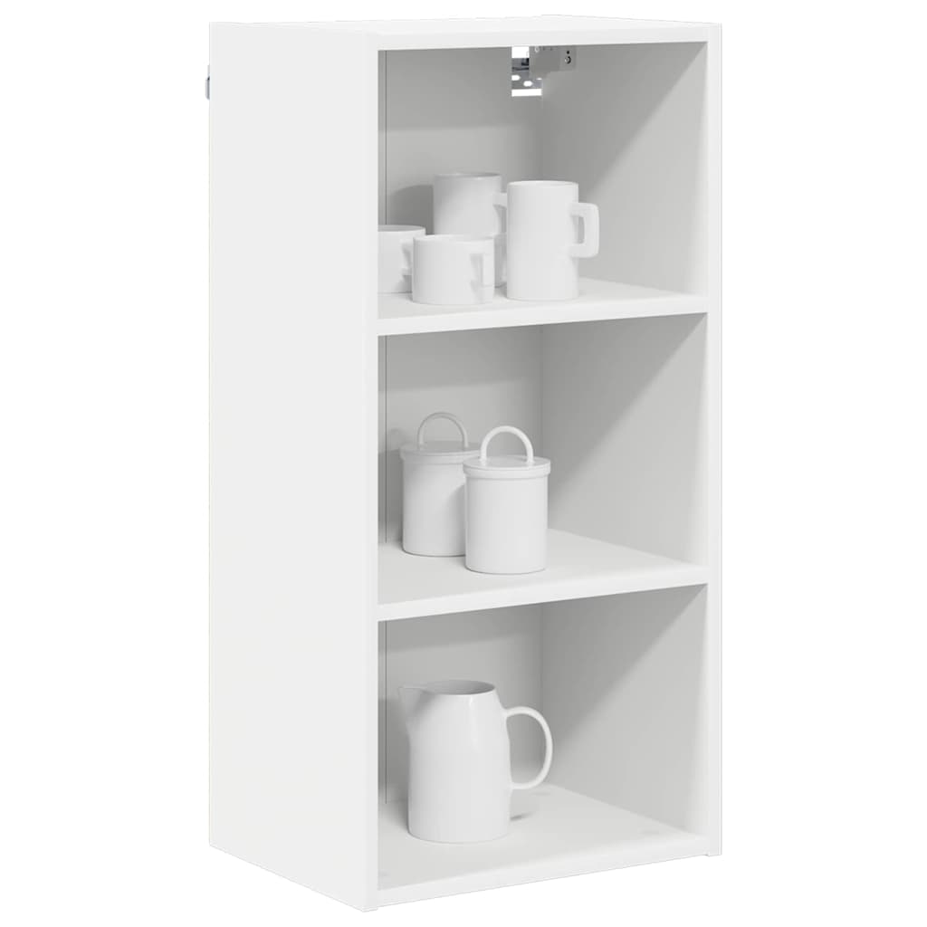 Hængeskab med opbevaring Hvid 40 x 29,5 x 80 cm Konstrueret træ