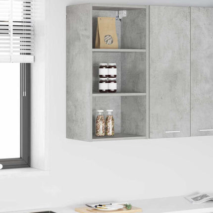 Hængeskab Beton Grå 40 x 29,5 x 80 cm Konstrueret træ