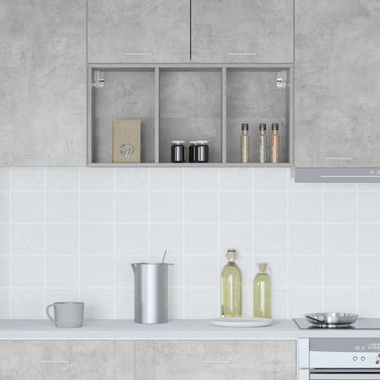 Hængeskab Beton Grå 40 x 29,5 x 80 cm Konstrueret træ