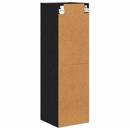 Hængeskab Sort eg 30 x 29,5 x 100 cm Konstrueret træ