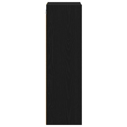 Hængeskab Sort eg 30 x 29,5 x 100 cm Konstrueret træ