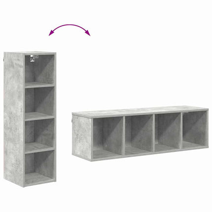 Hængeskab Beton Grå 30 x 29,5 x 100 cm Konstrueret træ