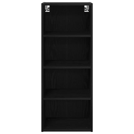 Hængeskab Sort eg 40 x 29,5 x 100 cm Konstrueret træ