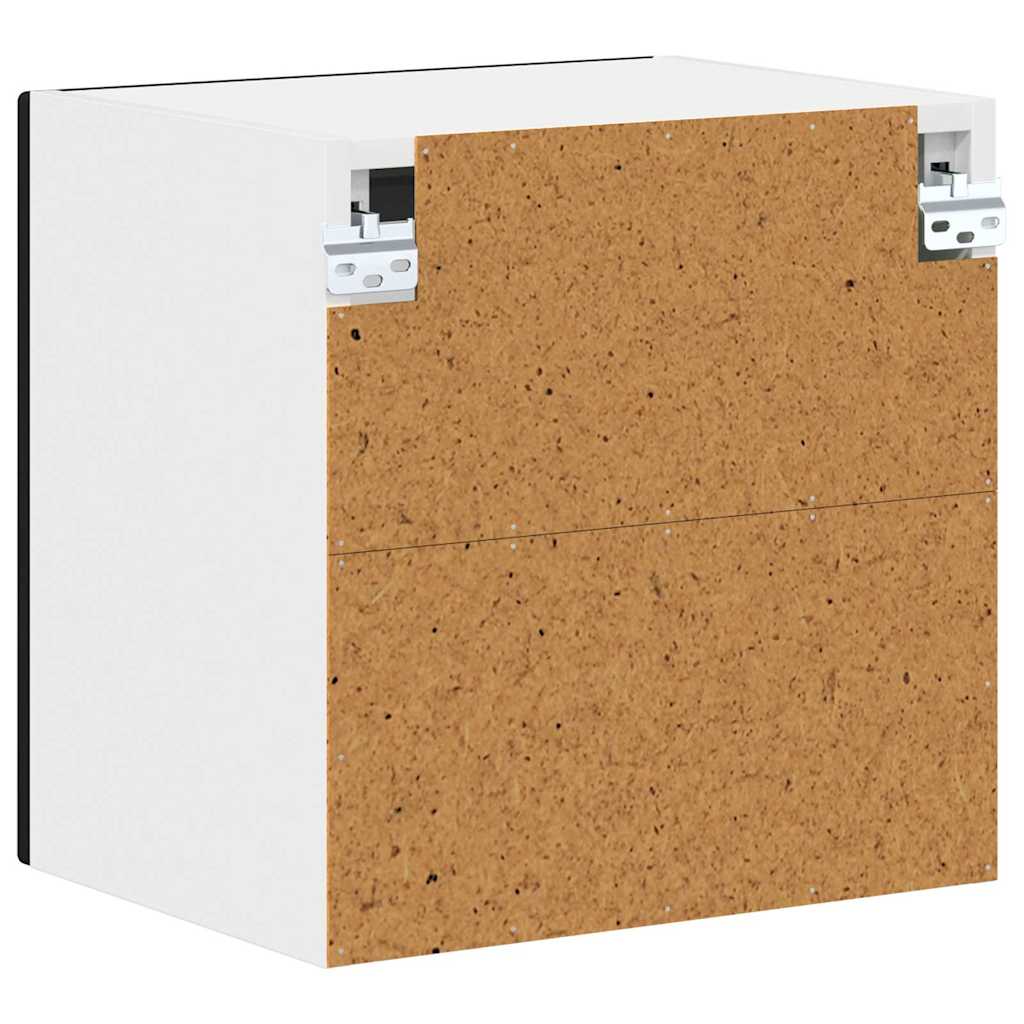 Vægskab til køkken med dør Sort 40 x 31 x 40 cm Konstrueret træ