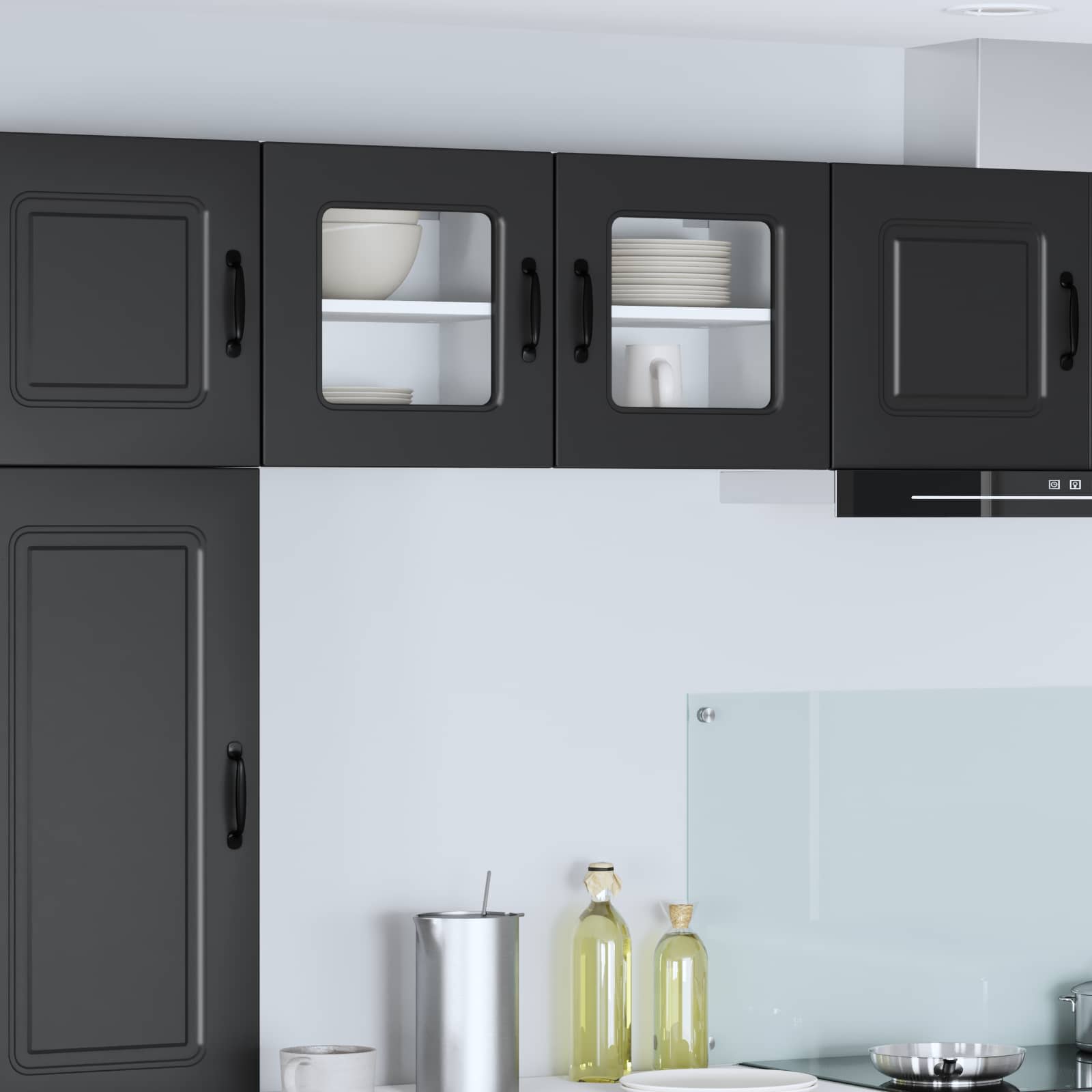 Panel til opvaskemaskine Kalmar 2 pcs Sort 40 x 31 x 40 cm